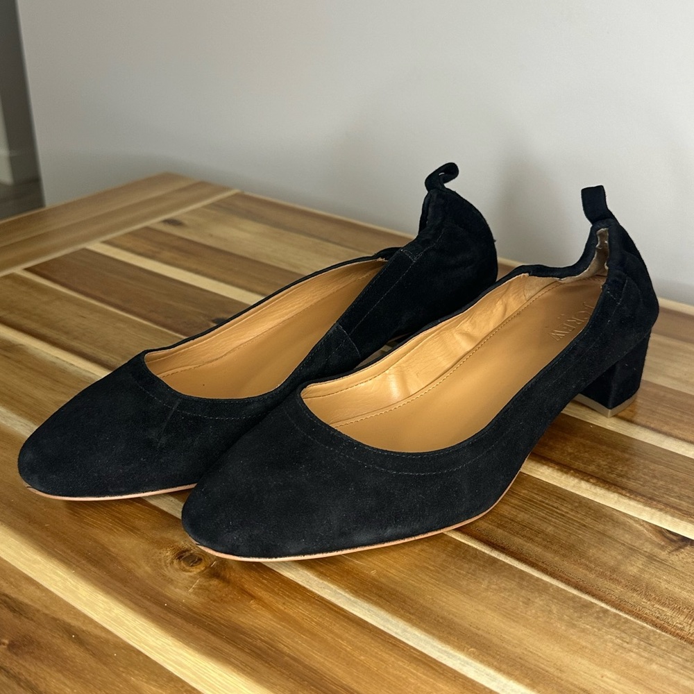 JCREW BLOCK HEELS REAL SUEDE LEATHER